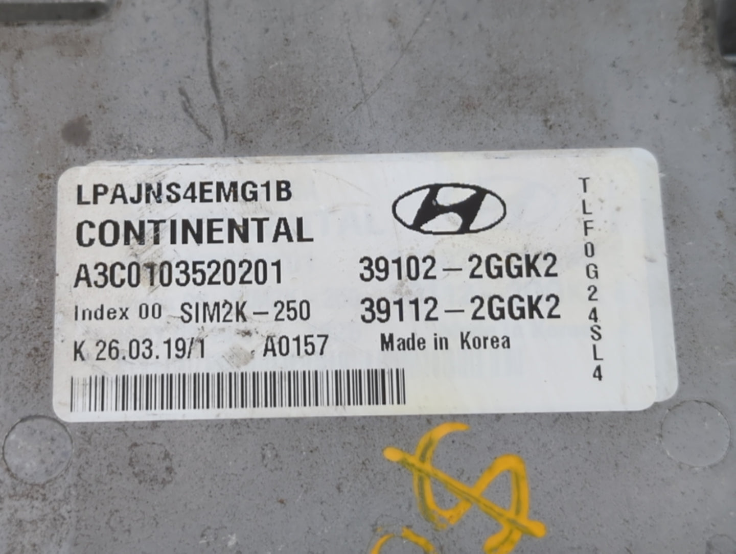 2018-2019 Hyundai Sonata PCM Engine Control Computer ECU ECM PCU OEM P/N:39112-2GGK0 39102-2GGK0, 39102-2GGJ0 Fits Fits 2018
