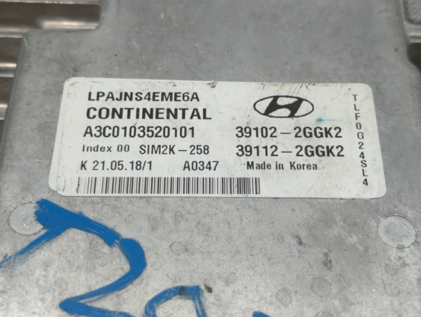 2018-2019 Hyundai Sonata PCM Engine Control Computer ECU ECM PCU OEM P/N:39112-2GGK0 39102-2GGK0, 39102-2GGJ0 Fits Fits 2018