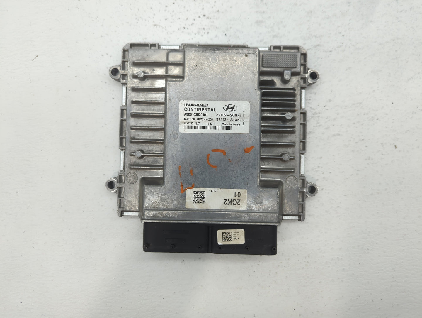 2018-2019 Hyundai Sonata PCM Engine Control Computer ECU ECM PCU OEM P/N:39112-2GGK0 39102-2GGK0, 39102-2GGJ0 Fits Fits 2018
