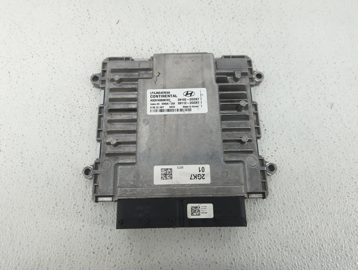 2018-2019 Hyundai Sonata PCM Engine Control Computer ECU ECM PCU OEM P/N:39112-2GGK7 39102-2GGK7, 39112-2GGK5 Fits Fits 2018