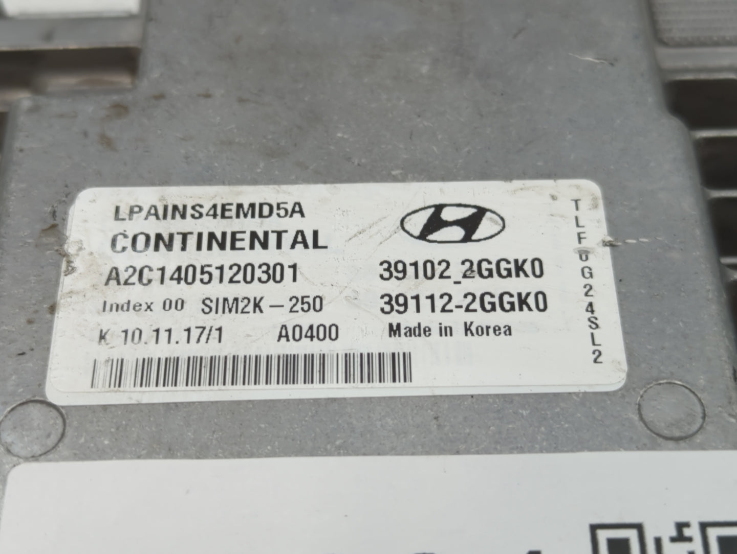 2018-2019 Hyundai Sonata PCM Engine Control Computer ECU ECM PCU OEM P/N:39112-2GGK2 39102-2GGK2, 39112-2GGK0 Fits Fits 2018