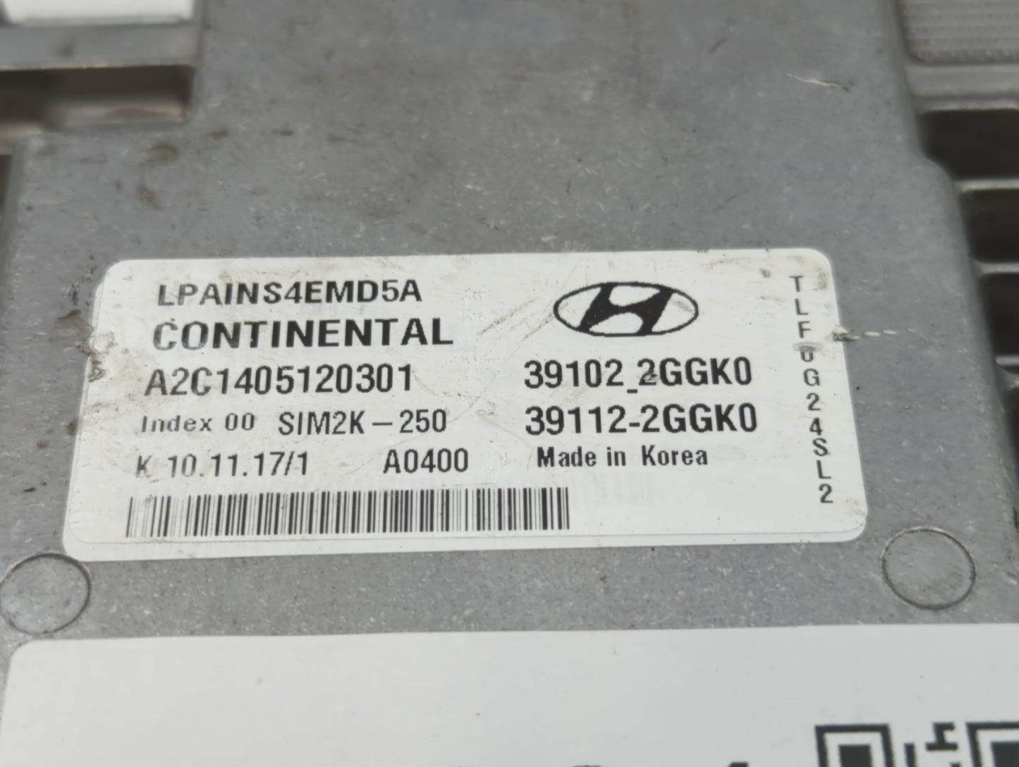 2018-2019 Hyundai Sonata PCM Engine Control Computer ECU ECM PCU OEM P/N:39112-2GGK2 39102-2GGK2, 39112-2GGK0 Fits Fits 2018