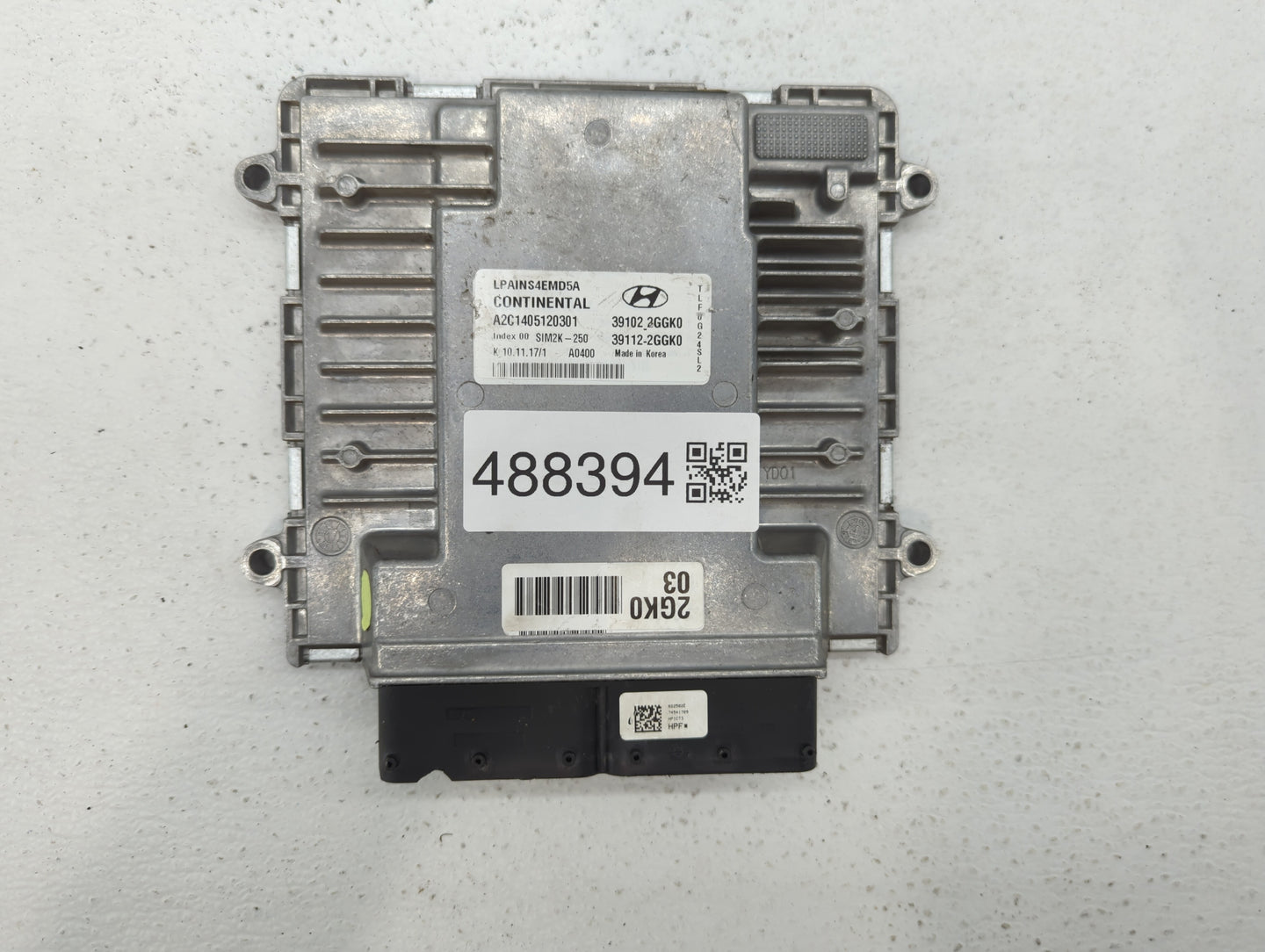 2018-2019 Hyundai Sonata PCM Engine Control Computer ECU ECM PCU OEM P/N:39112-2GGK2 39102-2GGK2, 39112-2GGK0 Fits Fits 2018