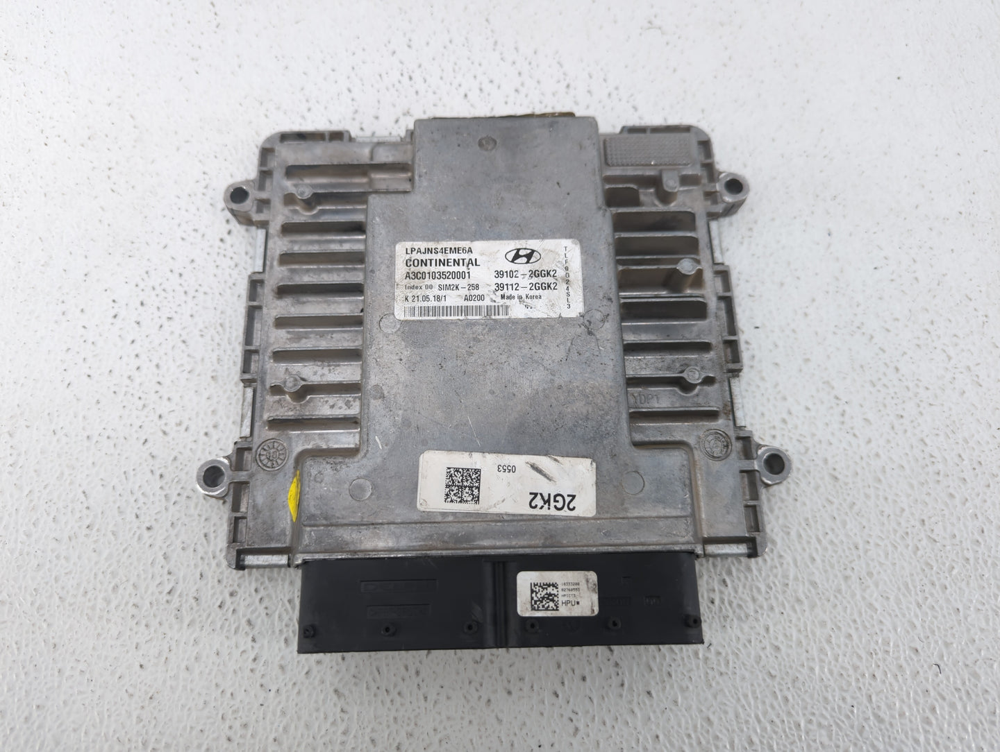 2018-2019 Hyundai Sonata PCM Engine Control Computer ECU ECM PCU OEM P/N:39112-2GGK2 39102-2GGK2, 39112-2GGK0 Fits Fits 2018