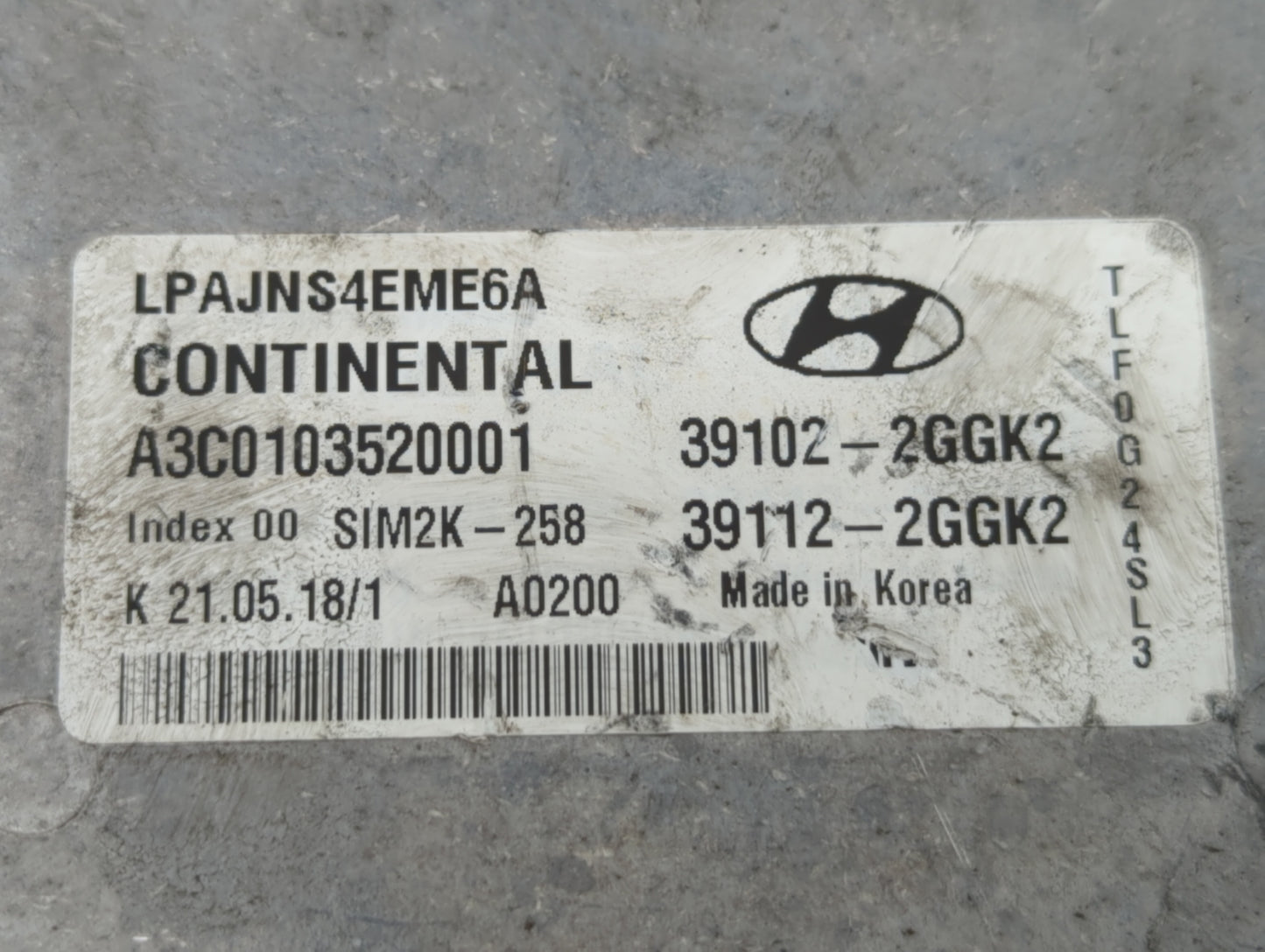 2018-2019 Hyundai Sonata PCM Engine Control Computer ECU ECM PCU OEM P/N:39112-2GGK2 39102-2GGK2, 39112-2GGK0 Fits Fits 2018