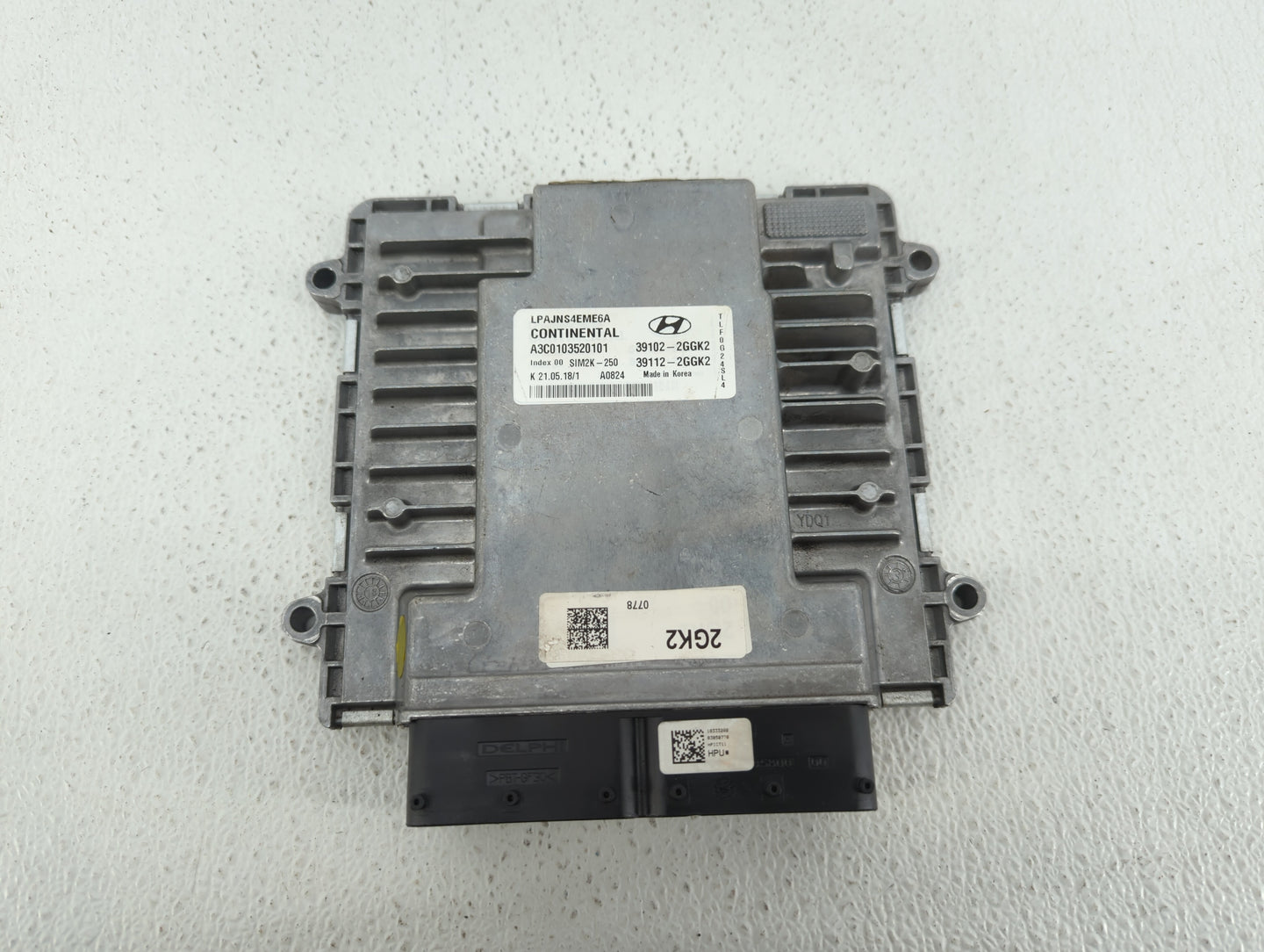 2018-2019 Hyundai Sonata PCM Engine Control Computer ECU ECM PCU OEM P/N:39112-2GGK2 39102-2GGK2, 39112-2GGK0 Fits Fits 2018