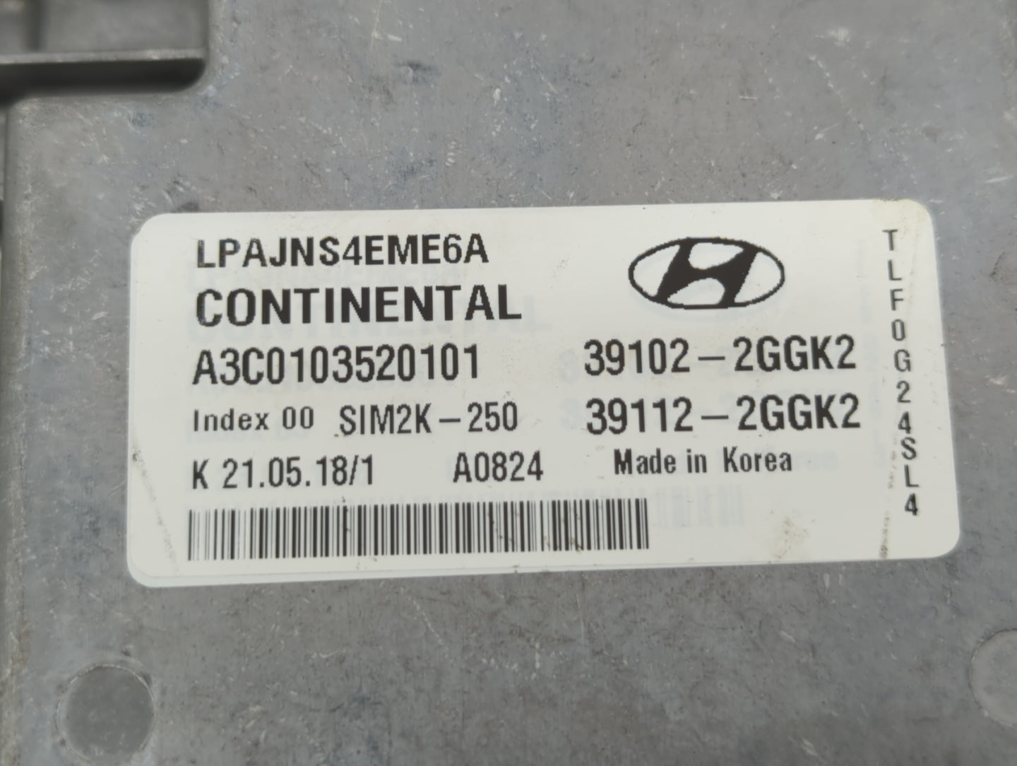 2018-2019 Hyundai Sonata PCM Engine Control Computer ECU ECM PCU OEM P/N:39112-2GGK2 39102-2GGK2, 39112-2GGK0 Fits Fits 2018