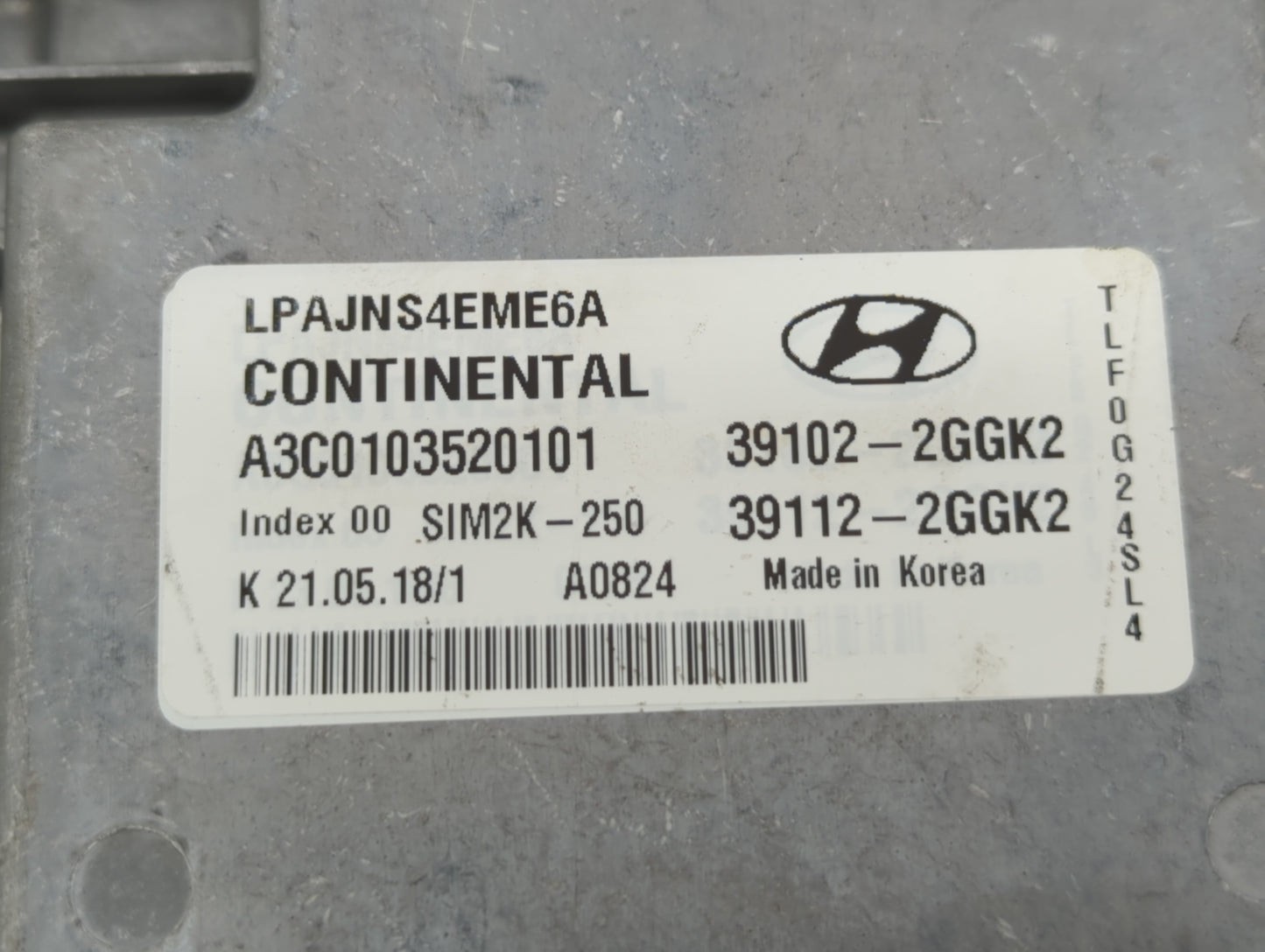 2018-2019 Hyundai Sonata PCM Engine Control Computer ECU ECM PCU OEM P/N:39112-2GGK2 39102-2GGK2, 39112-2GGK0 Fits Fits 2018