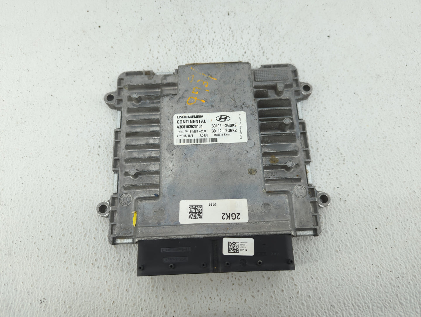 2018-2019 Hyundai Sonata PCM Engine Control Computer ECU ECM PCU OEM P/N:39112-2GGK2 39102-2GGK2, 39112-2GGJ0 Fits Fits 2018
