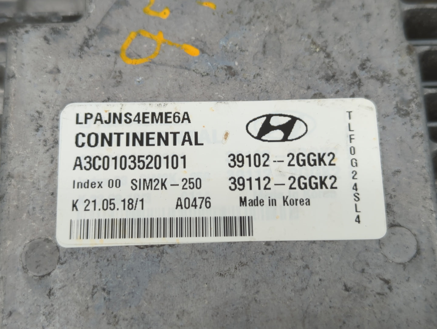 2018-2019 Hyundai Sonata PCM Engine Control Computer ECU ECM PCU OEM P/N:39112-2GGK2 39102-2GGK2, 39112-2GGJ0 Fits Fits 2018
