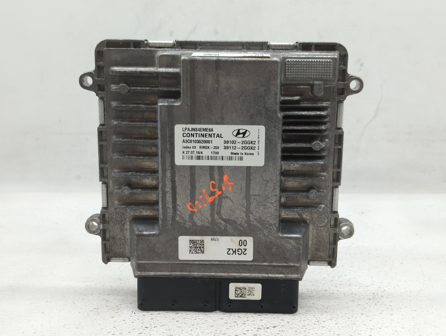 2018-2019 Hyundai Sonata PCM Engine Control Computer ECU ECM PCU OEM P/N:39112-2GGK2 39102-2GGK2, 39112-2GGJ0 Fits Fits 2018
