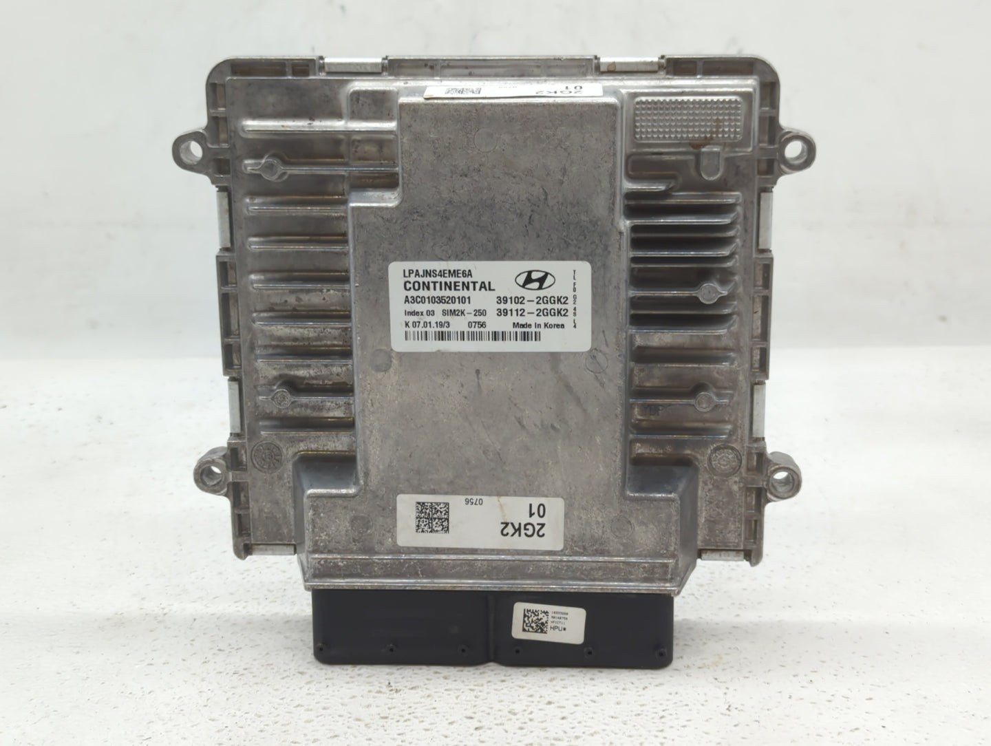 2018-2019 Hyundai Sonata PCM Engine Control Computer ECU ECM PCU OEM P/N:39112-2GGK2 39102-2GGK2, 39112-2GGK0 Fits Fits 2018