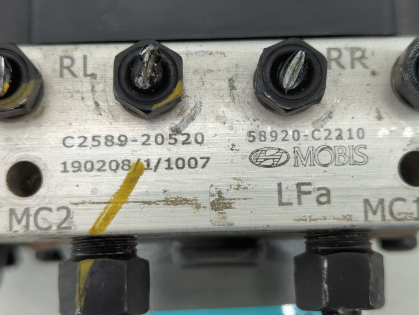 2018-2019 Hyundai Sonata ABS Pump Control Module Replacement P/N:58920-C2210 C2589-20520 Fits Fits 2018 2019 OEM Used Auto P