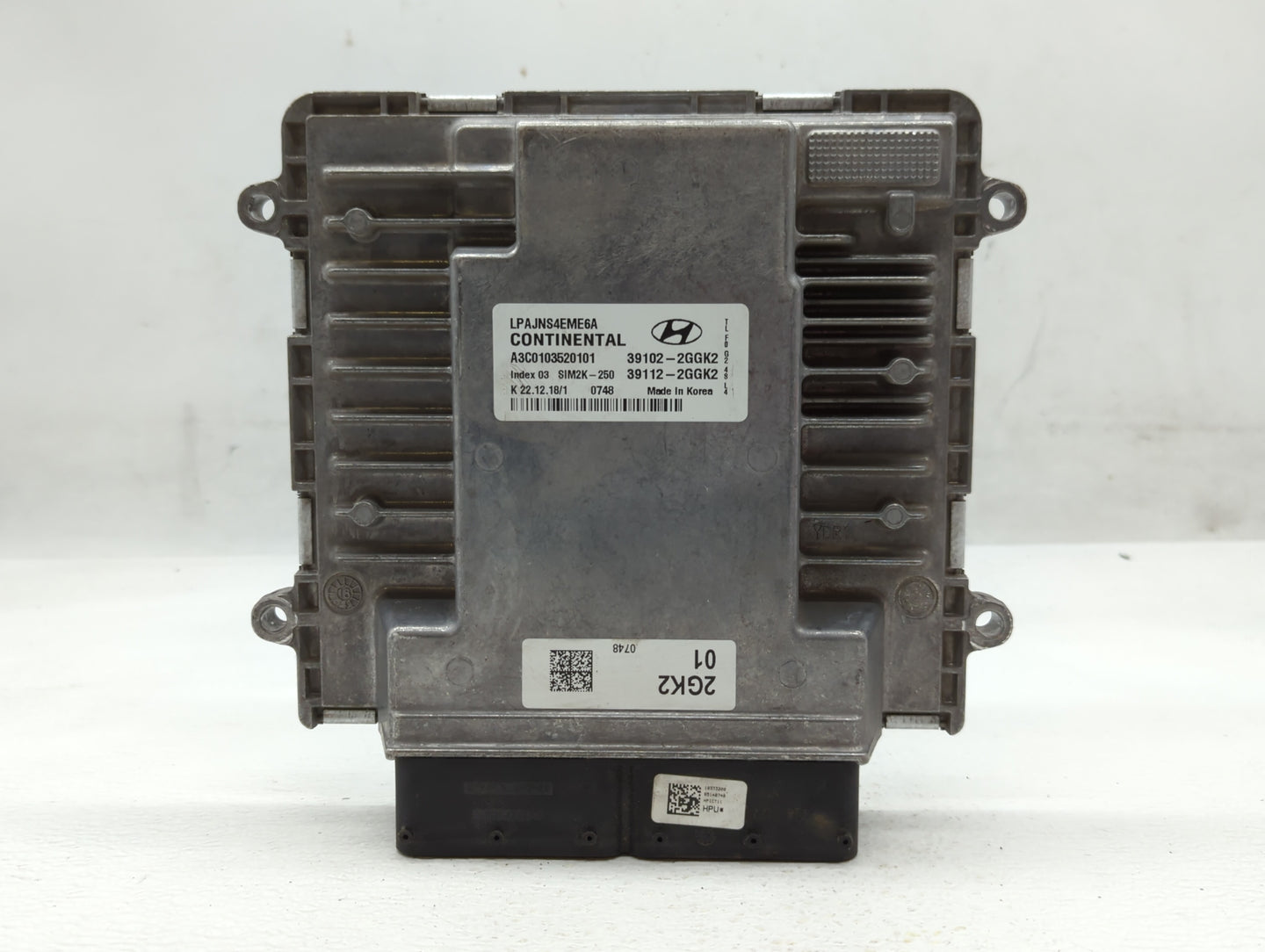 2018-2019 Hyundai Sonata PCM Engine Control Computer ECU ECM PCU OEM P/N:39112-2GGK2 39102-2GGK2, 39112-2GGJ0 Fits Fits 2018