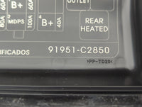 2018-2019 Hyundai Sonata Fusebox Fuse Box Panel Relay Module P/N:91951-C2850 Fits Fits 2018 2019 OEM Used Auto Parts - Oemus