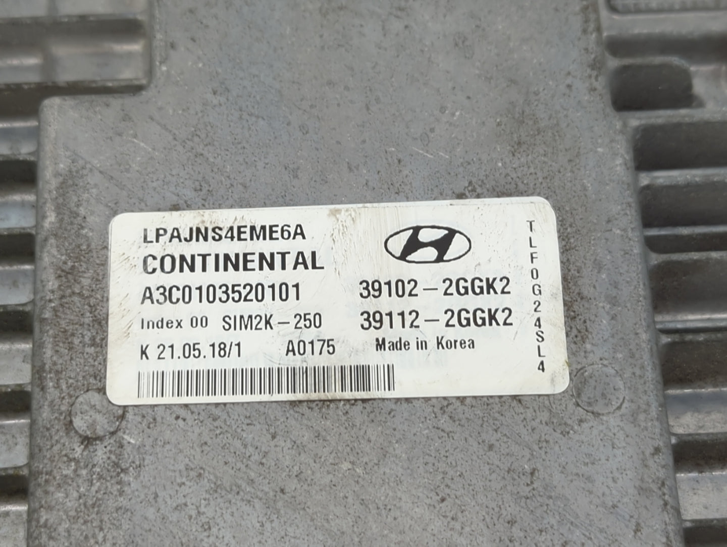 2018-2019 Hyundai Sonata PCM Engine Control Computer ECU ECM PCU OEM P/N:39112-2GGK2 39102-2GGK2, 39112-2GGJ0 Fits Fits 2018