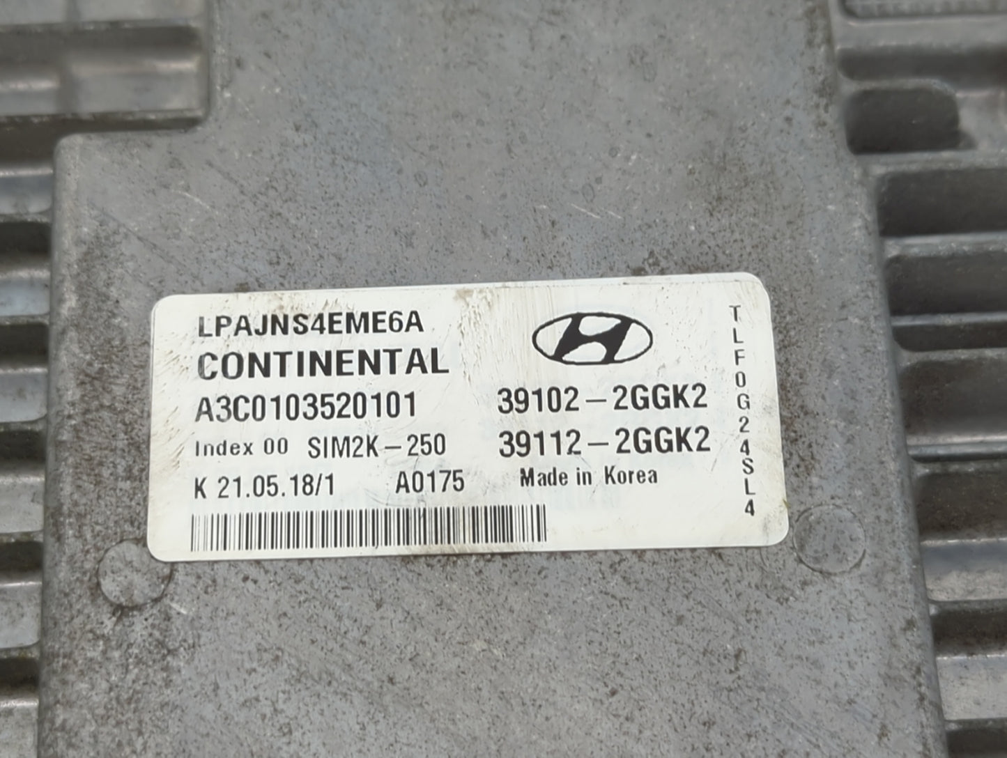 2018-2019 Hyundai Sonata PCM Engine Control Computer ECU ECM PCU OEM P/N:39112-2GGK2 39102-2GGK2, 39112-2GGJ0 Fits Fits 2018