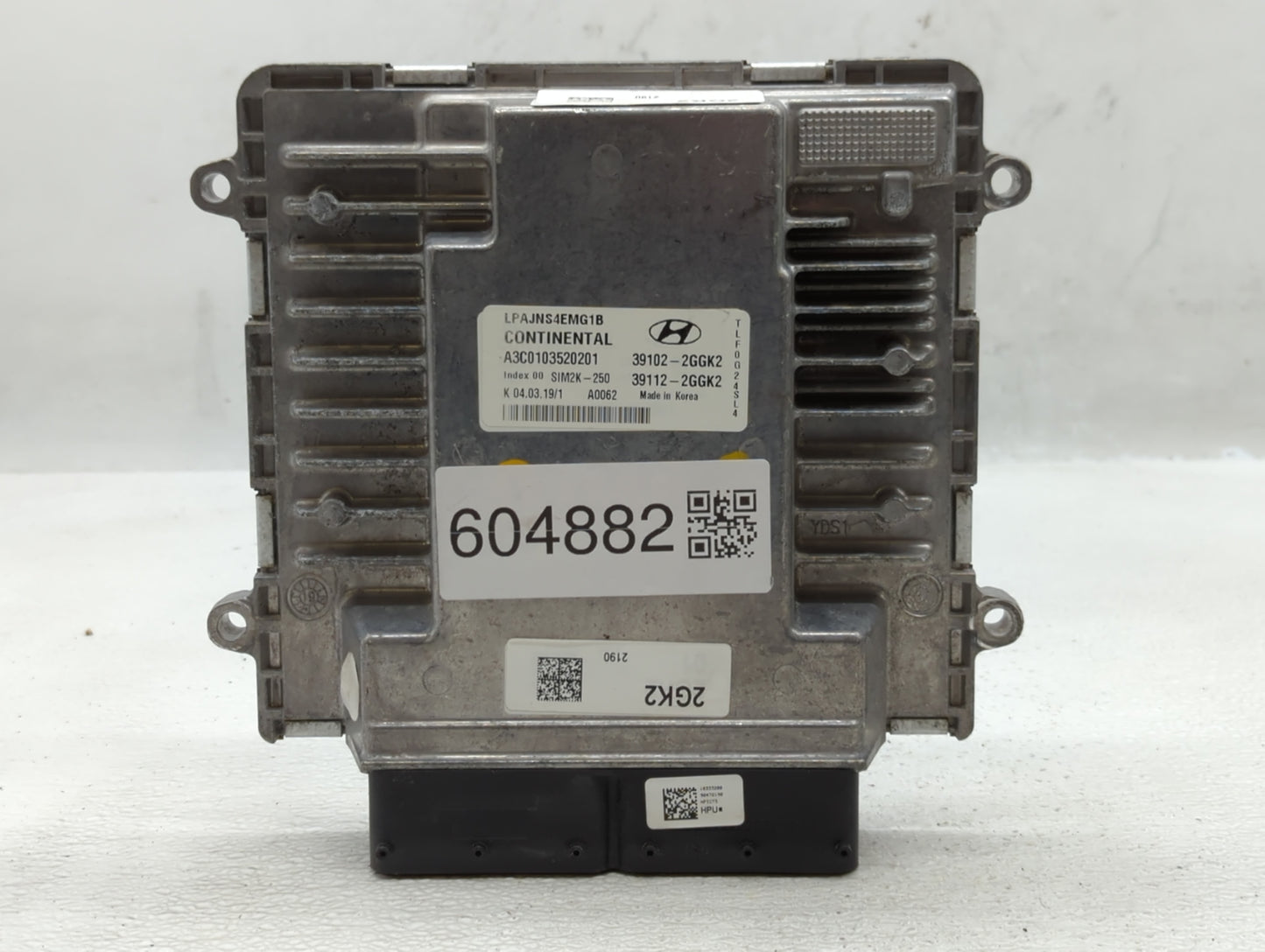 2018-2019 Hyundai Sonata PCM Engine Control Computer ECU ECM PCU OEM P/N:39112-2GGK2 39102-2GGK2 Fits Fits 2018 2019 OEM Use