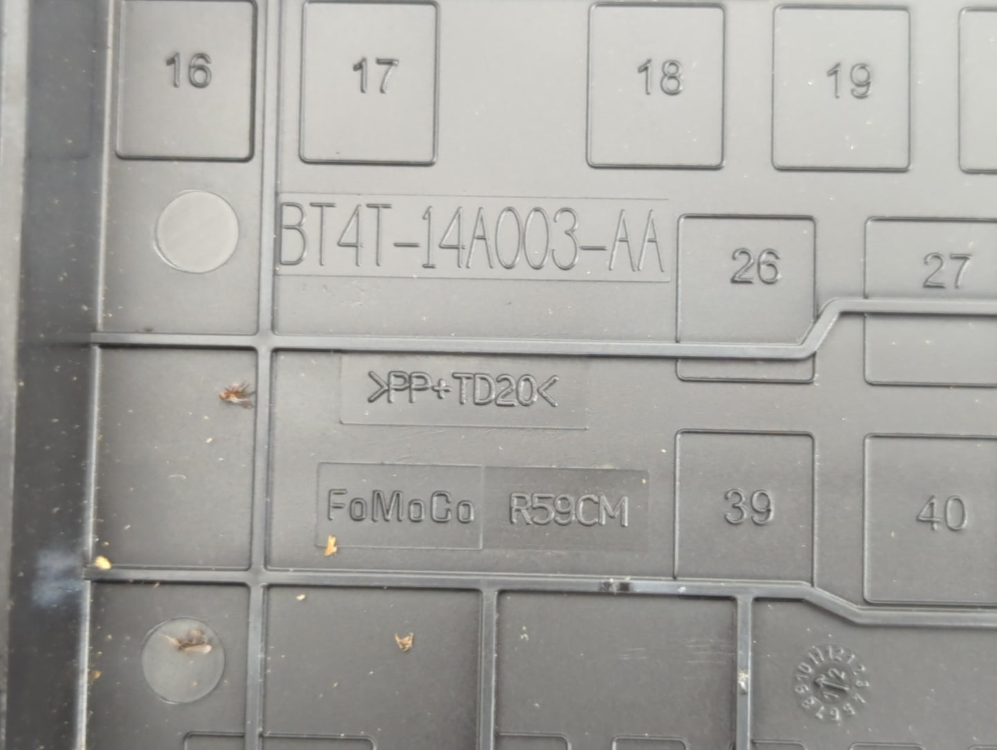 2018-2019 Hyundai Sonata Fusebox Fuse Box Panel Relay Module P/N:BT4T-14A003-AA Fits Fits 2018 2019 OEM Used Auto Parts - Oe
