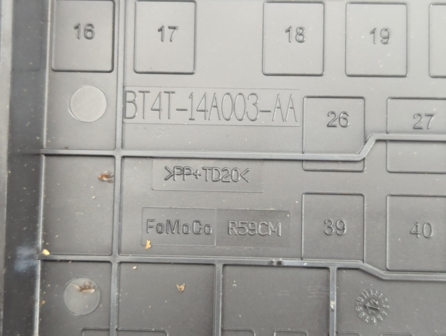 2018-2019 Hyundai Sonata Fusebox Fuse Box Panel Relay Module P/N:BT4T-14A003-AA Fits Fits 2018 2019 OEM Used Auto Parts - Oe