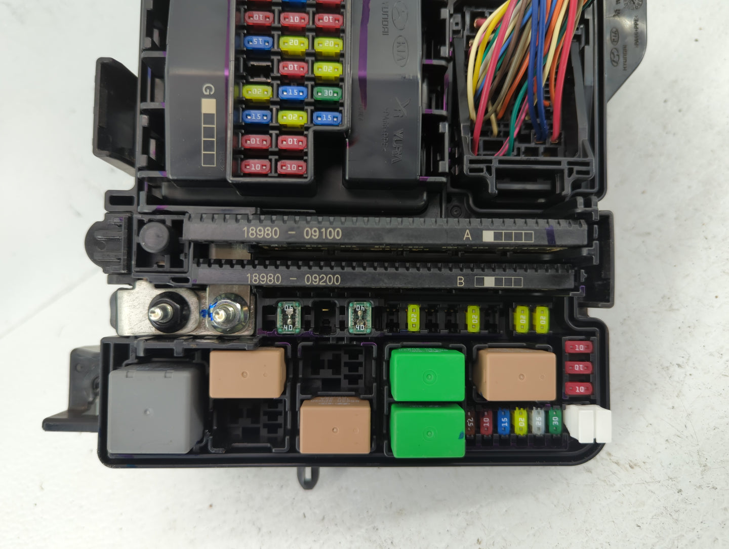 2018-2019 Hyundai Sonata Fusebox Fuse Box Panel Relay Module P/N:6423-0102-7-000 Fits Fits 2018 2019 OEM Used Auto Parts - O