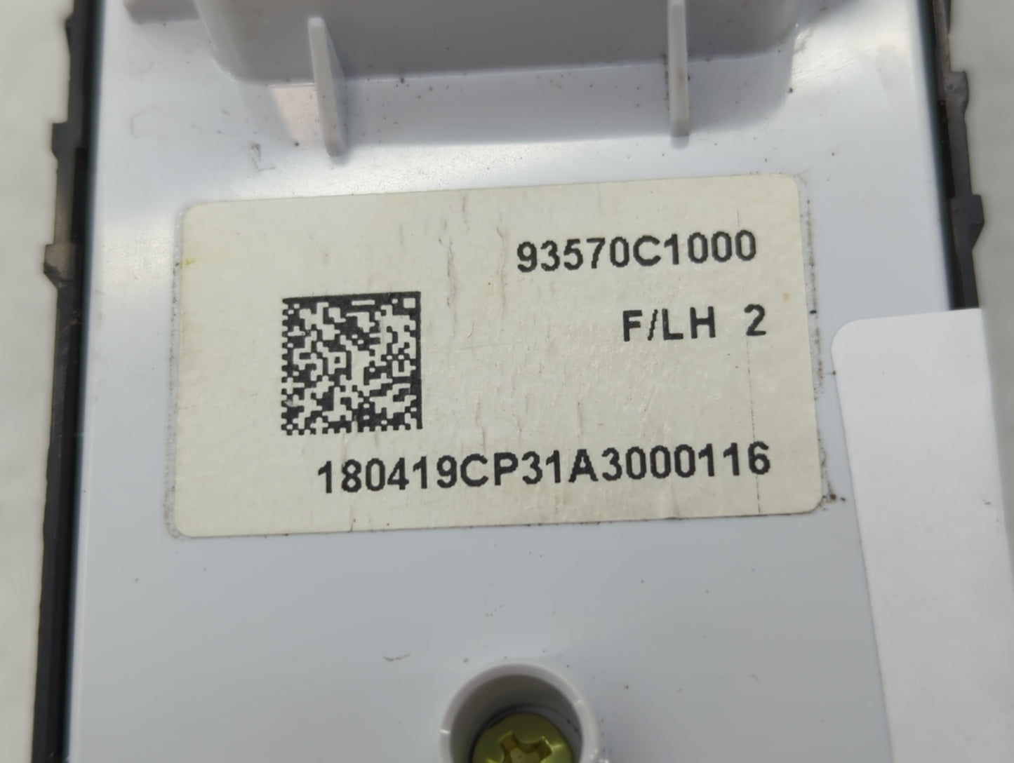 2015-2019 Hyundai Sonata Master Power Window Switch Replacement Driver Side Left P/N:935701000 Fits Fits 2015 2016 2017 2018