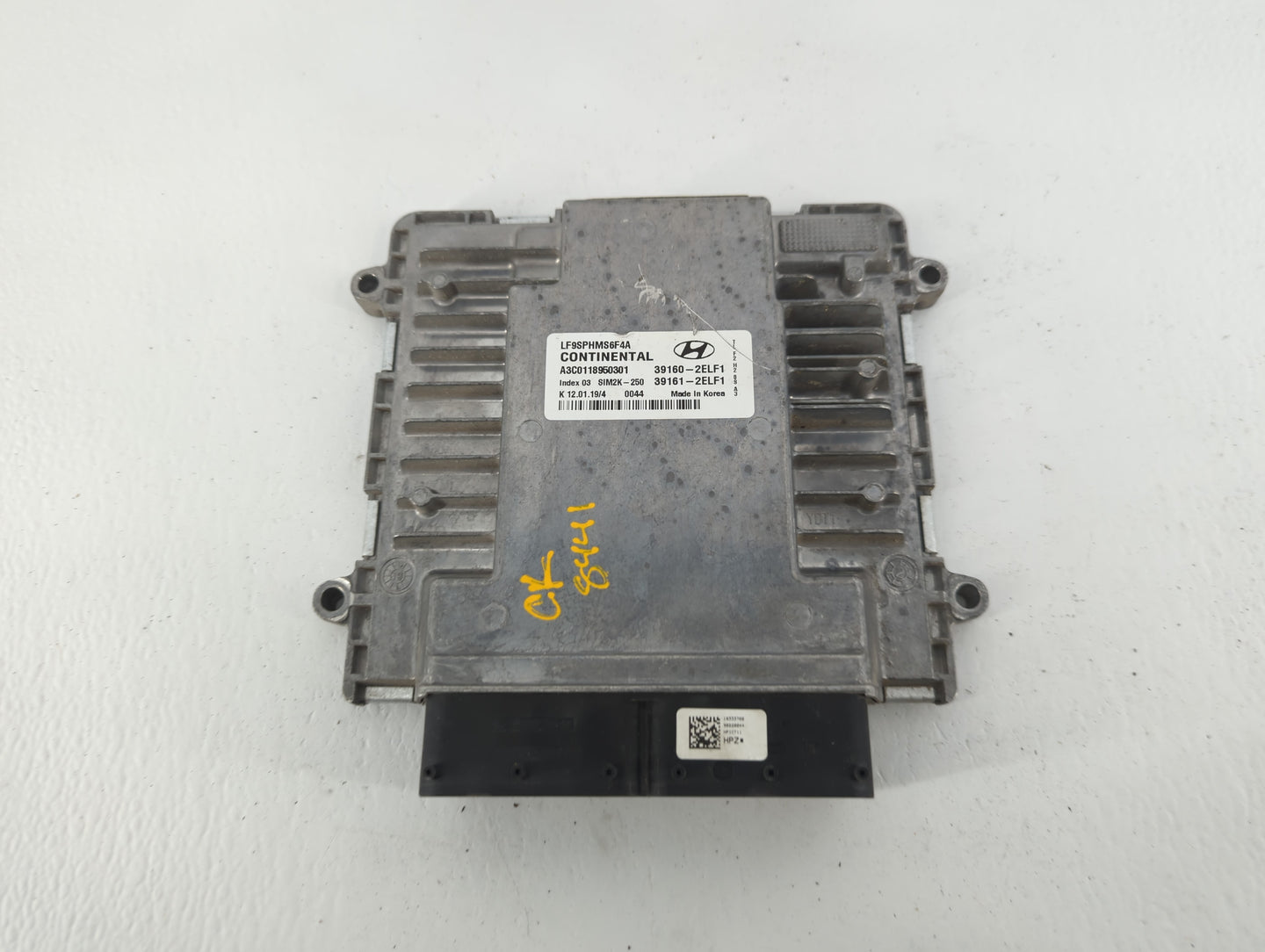 2018-2019 Hyundai Sonata PCM Engine Control Computer ECU ECM PCU OEM P/N:39160-2ELF1 Fits Fits 2018 2019 OEM Used Auto Parts