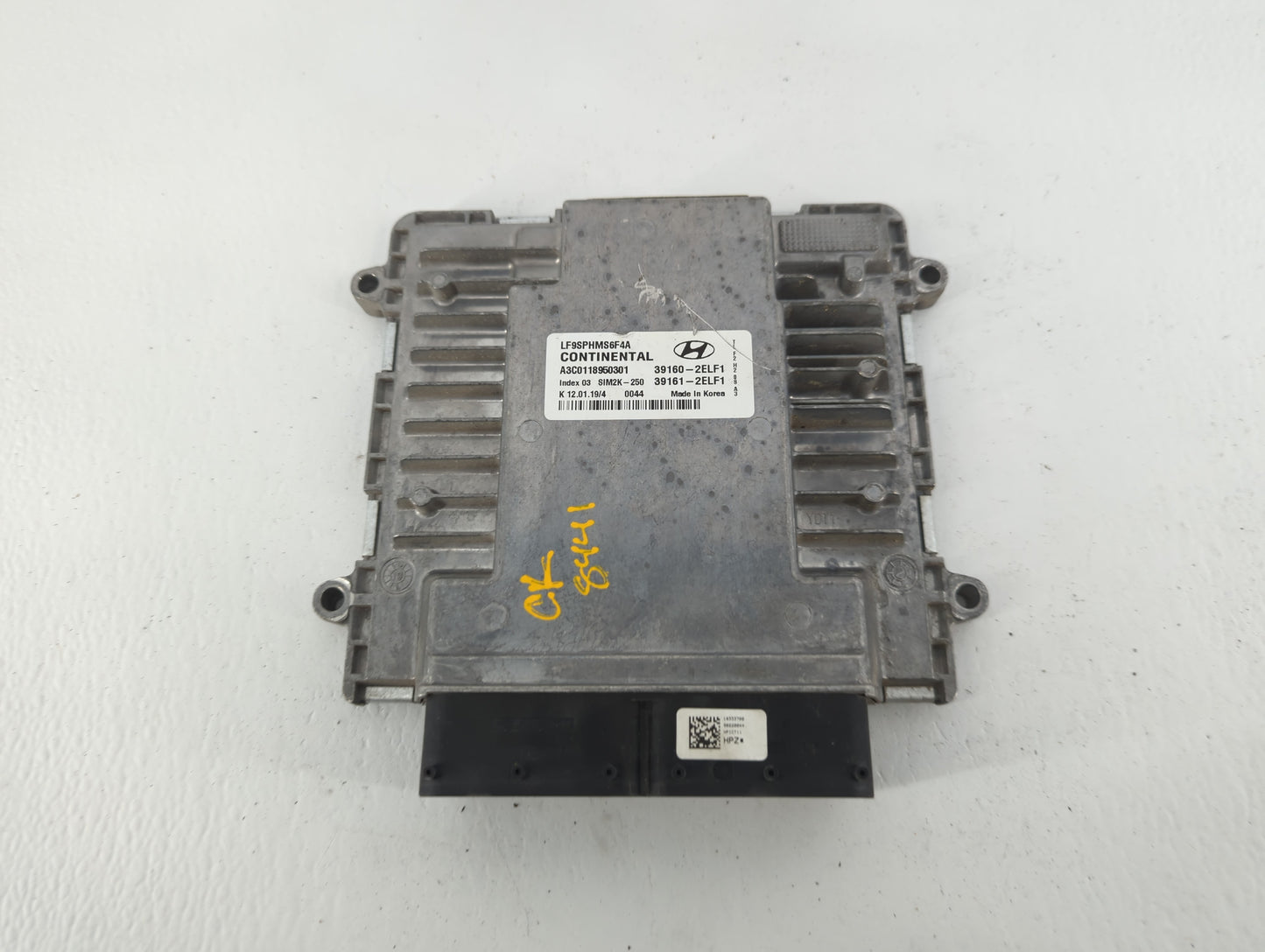 2018-2019 Hyundai Sonata PCM Engine Control Computer ECU ECM PCU OEM P/N:39160-2ELF1 Fits Fits 2018 2019 OEM Used Auto Parts