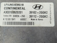 2018-2019 Hyundai Sonata PCM Engine Control Computer ECU ECM PCU OEM P/N:39102-2GGK2 Fits Fits 2018 2019 OEM Used Auto Parts