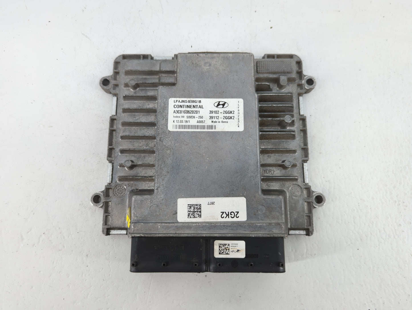 2018-2019 Hyundai Sonata PCM Engine Control Computer ECU ECM PCU OEM P/N:39102-2GGK2 Fits Fits 2018 2019 OEM Used Auto Parts