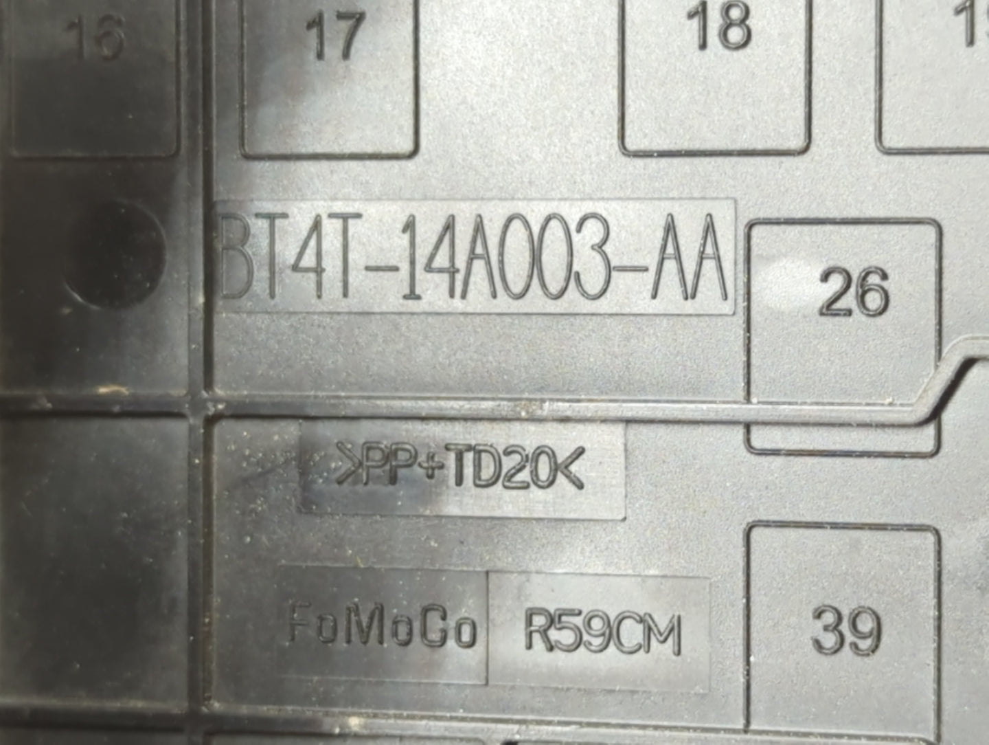 2018-2019 Hyundai Sonata Fusebox Fuse Box Panel Relay Module P/N:3T4T-14A003-AA 3B0AB0100 Fits Fits 2018 2019 OEM Used Auto 