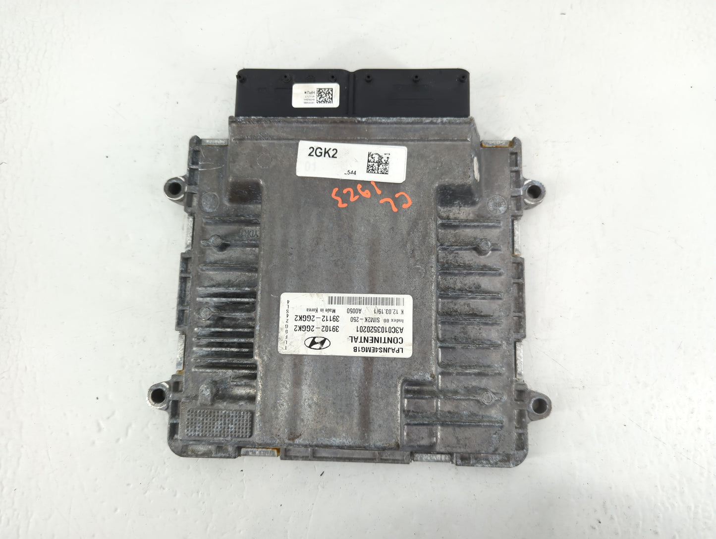 2018-2019 Hyundai Sonata PCM Engine Control Computer ECU ECM PCU OEM P/N:39102-2GGK2 Fits Fits 2018 2019 OEM Used Auto Parts
