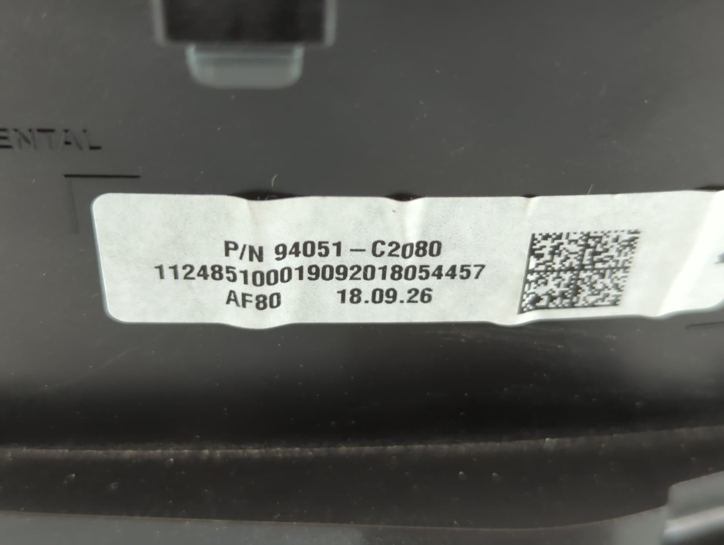 2019 Hyundai Sonata Instrument Cluster Speedometer Gauges P/N:94051-C280 Fits OEM Used Auto Parts - Oemusedautoparts1.com