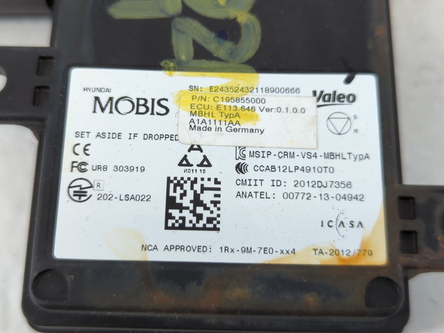 2018-2019 Hyundai Sonata Back Up Sensor Backup Camera - Oemusedautoparts1.com