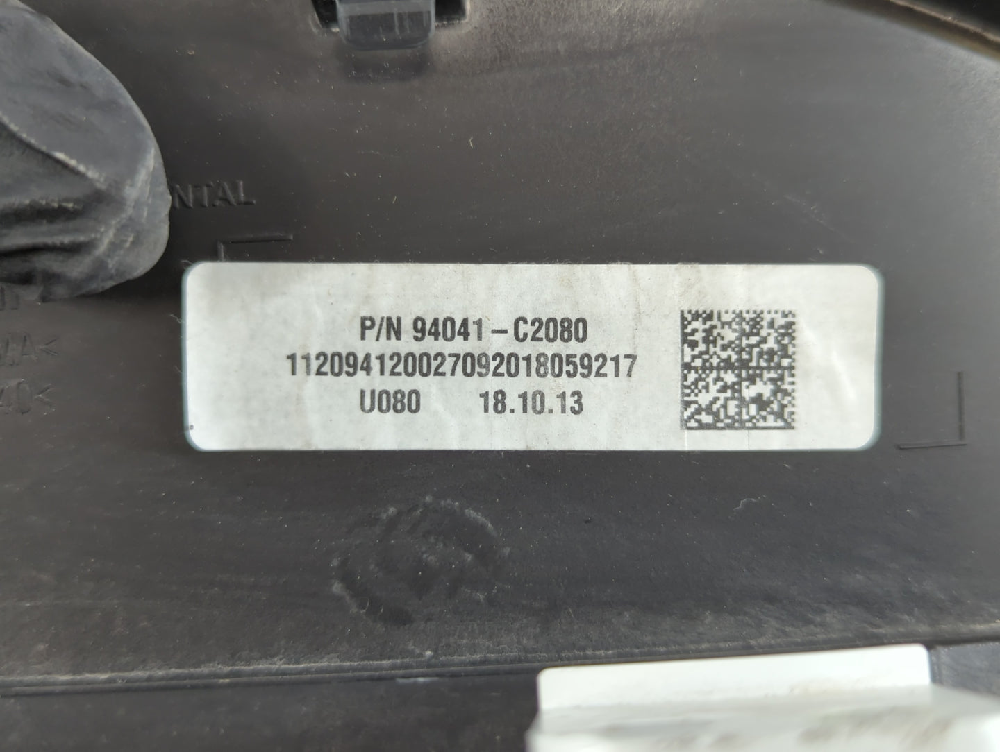 2019 Hyundai Sonata Instrument Cluster Speedometer Gauges P/N:94041-C2080 Fits OEM Used Auto Parts - Oemusedautoparts1.com