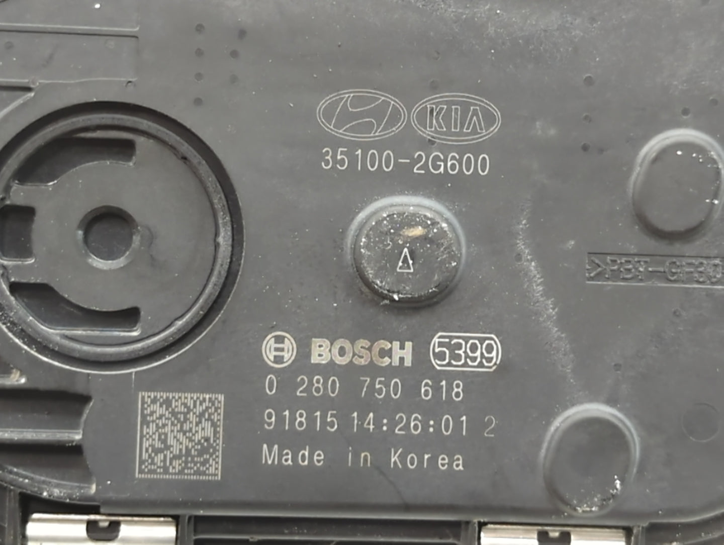 2015-2019 Hyundai Sonata Throttle Body P/N:0 280 750 618 35100-2G600 Fits Fits 2015 2016 2017 2018 2019 2020 2021 OEM Used A
