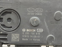 2015-2019 Hyundai Sonata Throttle Body P/N:0 280 750 618 35100-2G600 Fits Fits 2015 2016 2017 2018 2019 2020 2021 OEM Used A