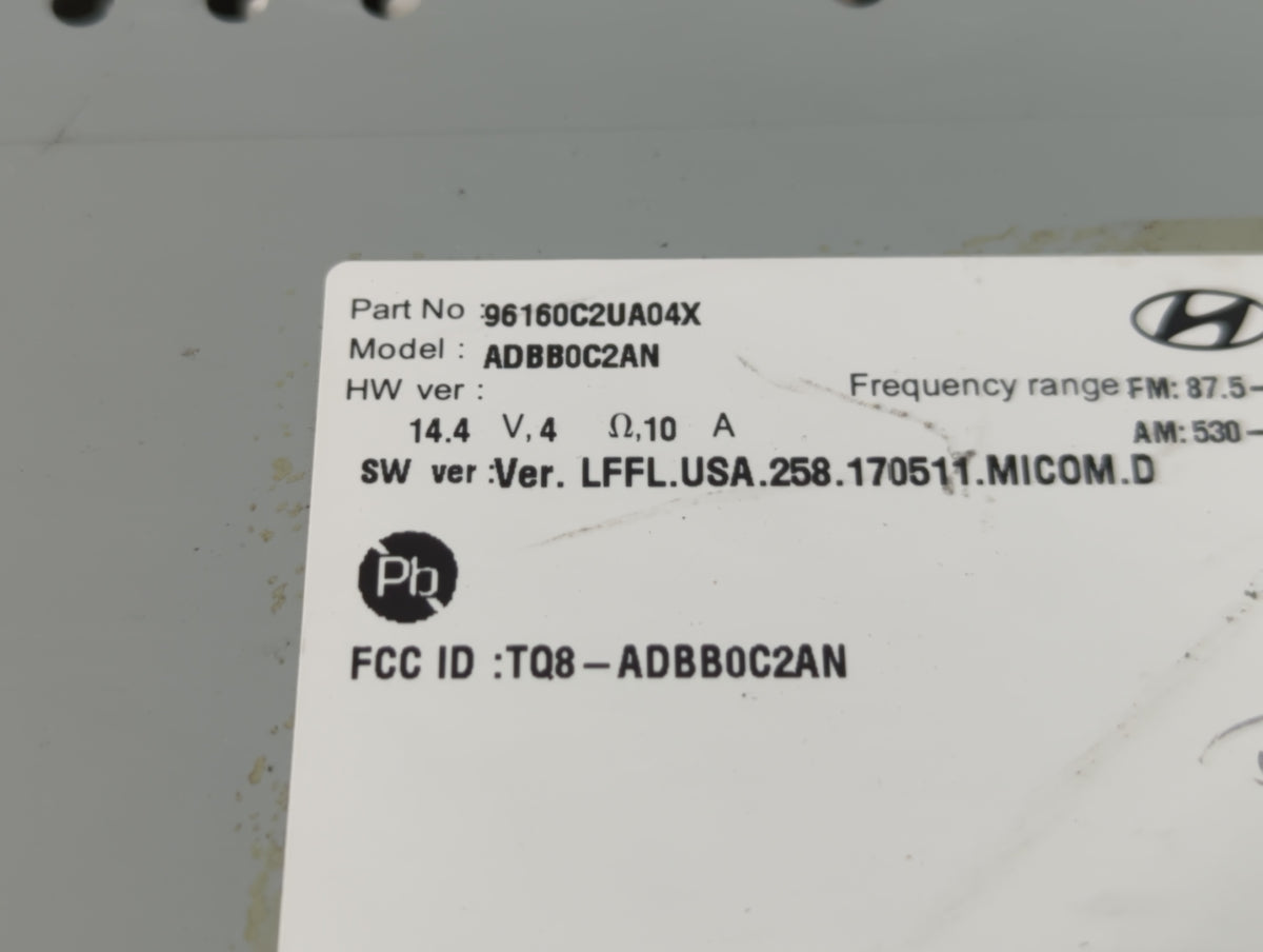 2018-2019 Hyundai Sonata Am Fm Cd Player Radio Receiver 761172 - Oemusedautoparts1.com