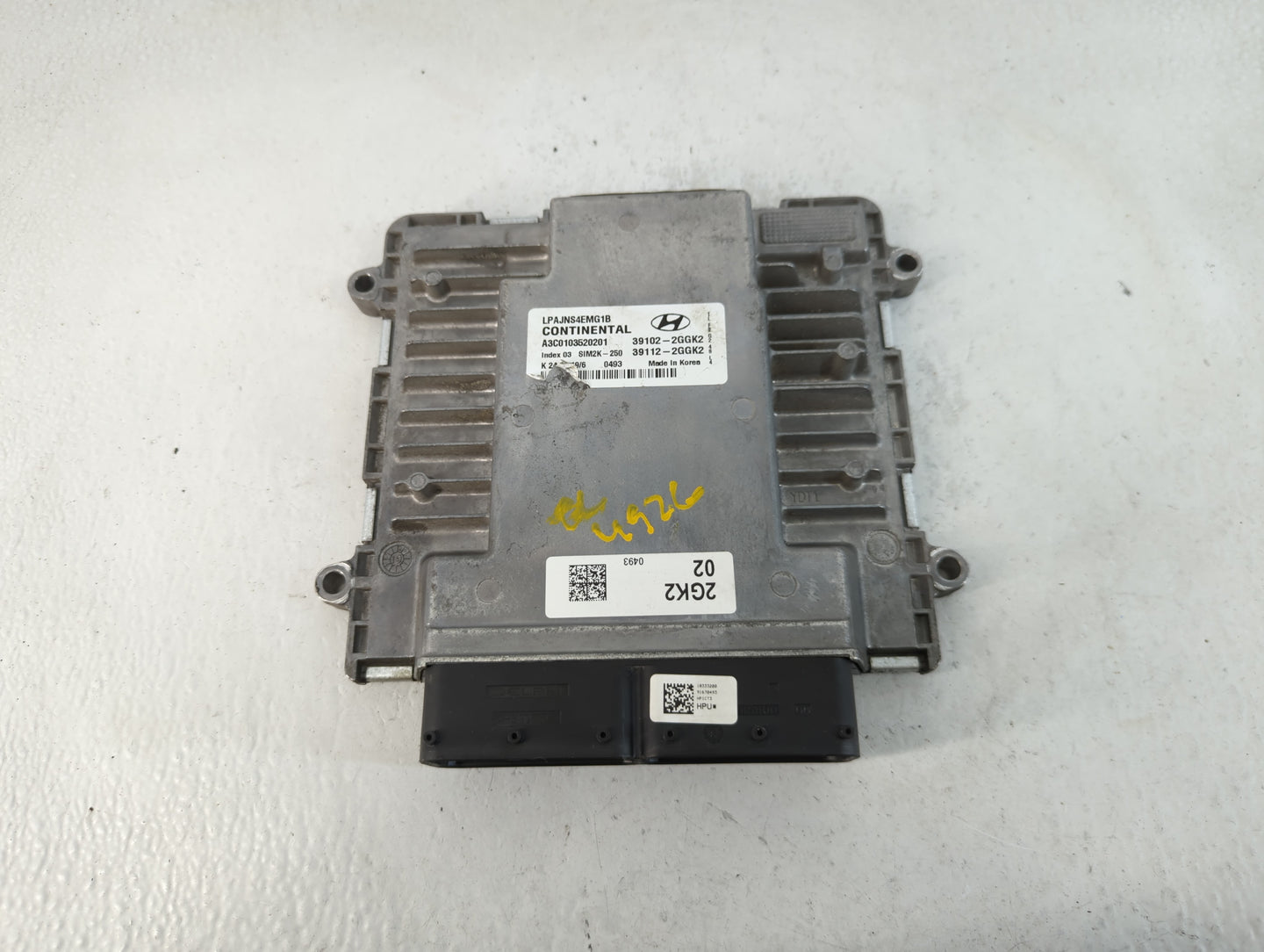 2018-2019 Hyundai Sonata PCM Engine Control Computer ECU ECM PCU OEM P/N:39102-2GGK2 Fits Fits 2018 2019 OEM Used Auto Parts