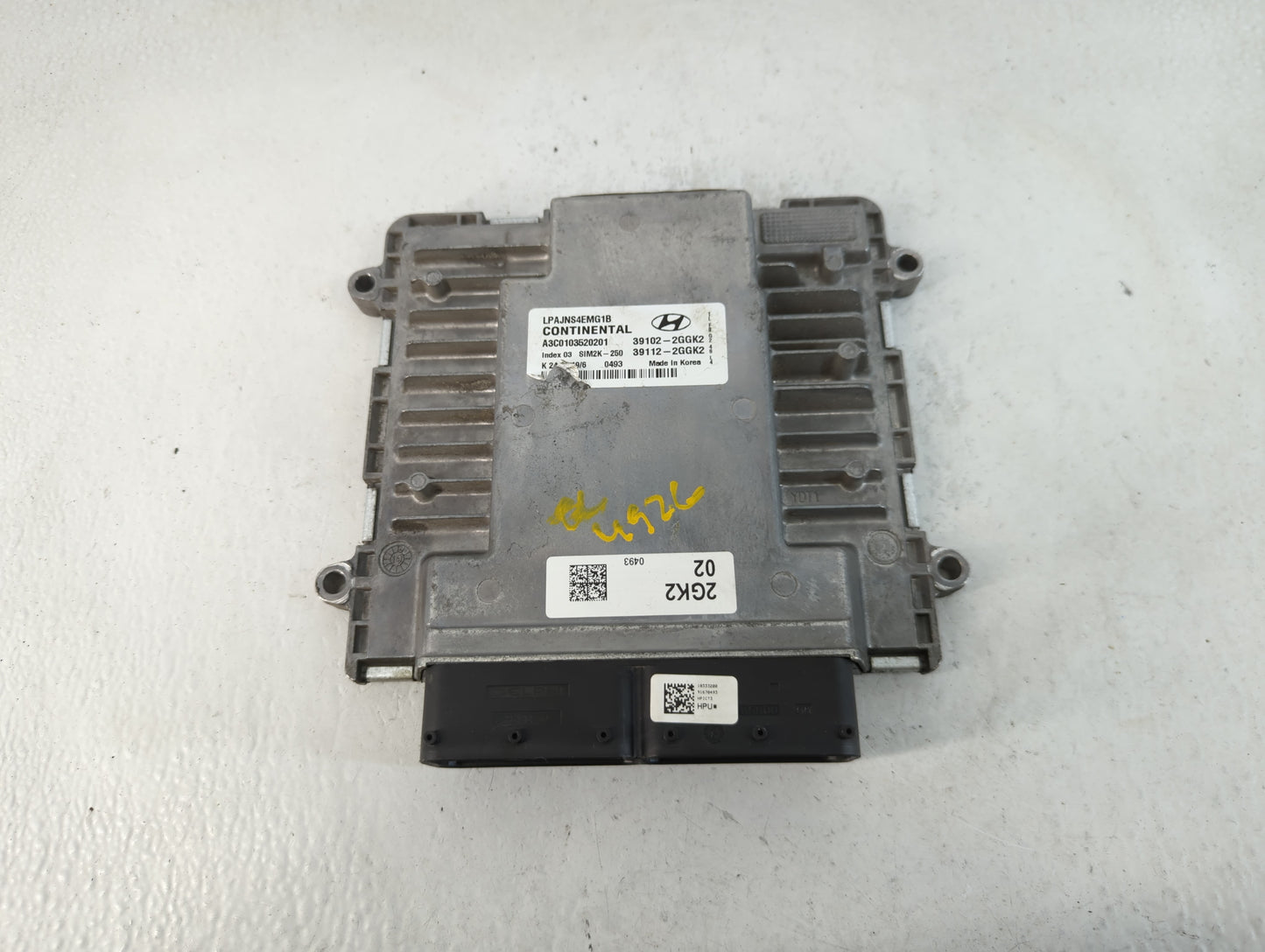 2018-2019 Hyundai Sonata PCM Engine Control Computer ECU ECM PCU OEM P/N:39102-2GGK2 Fits Fits 2018 2019 OEM Used Auto Parts