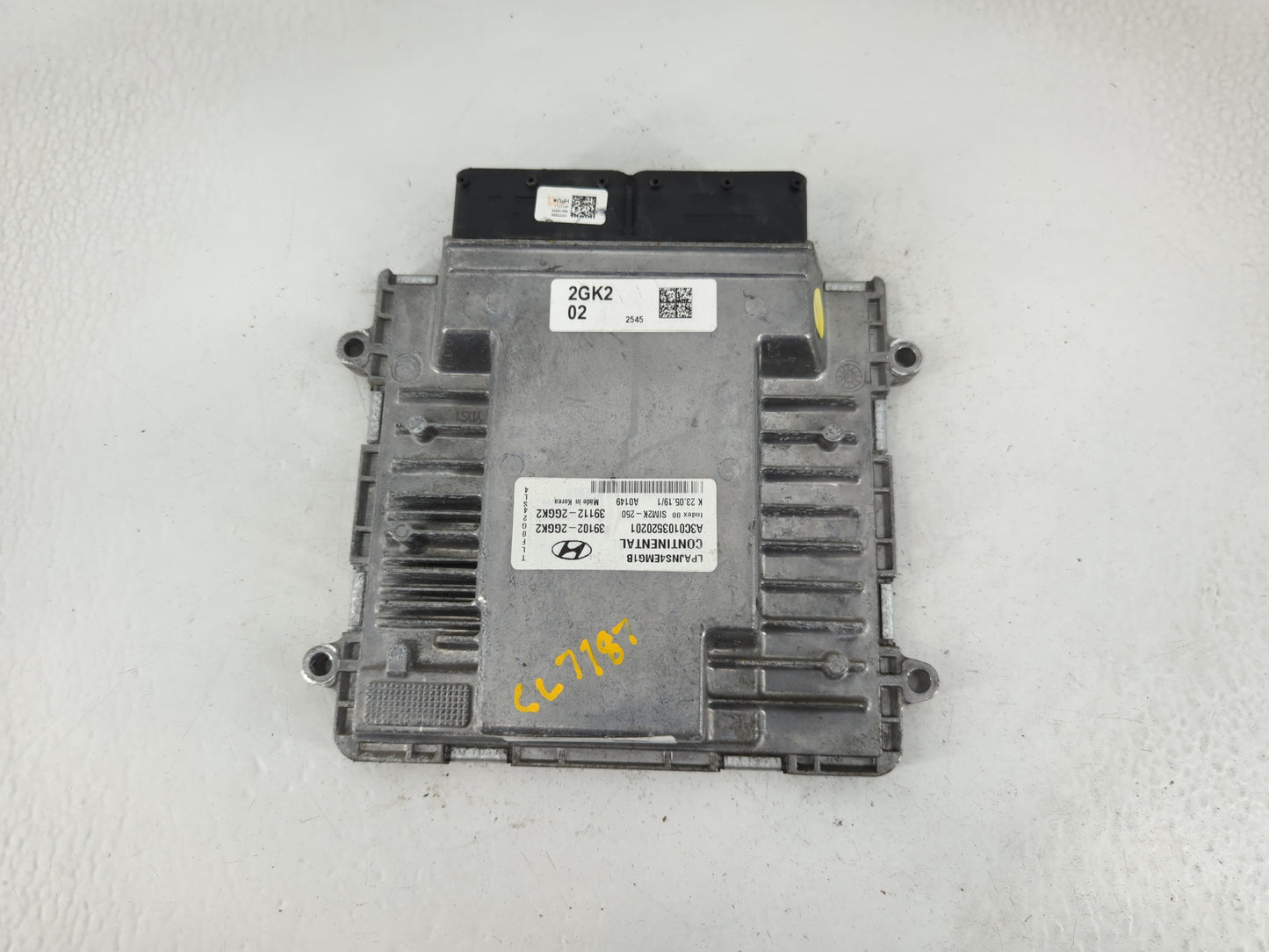 2018-2019 Hyundai Sonata PCM Engine Control Computer ECU ECM PCU OEM P/N:39102-2GGK2 Fits Fits 2018 2019 OEM Used Auto Parts