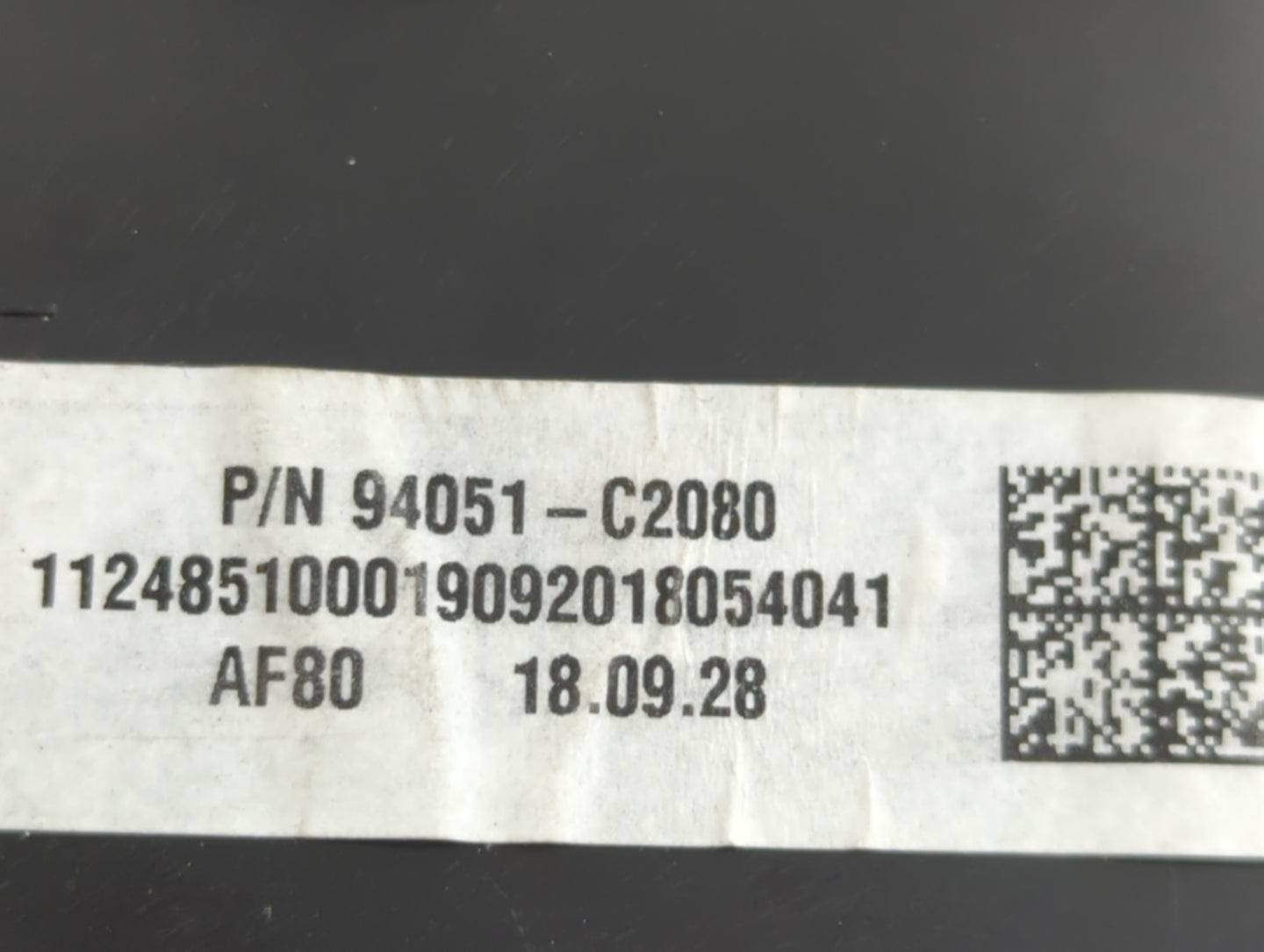2019 Hyundai Sonata Instrument Cluster Speedometer Gauges P/N:94051-C2080 Fits OEM Used Auto Parts - Oemusedautoparts1.com