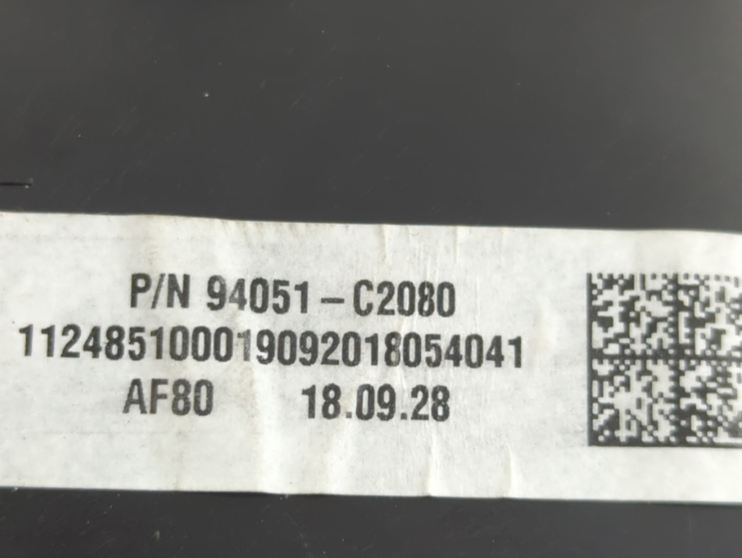 2019 Hyundai Sonata Instrument Cluster Speedometer Gauges P/N:94051-C2080 Fits OEM Used Auto Parts - Oemusedautoparts1.com