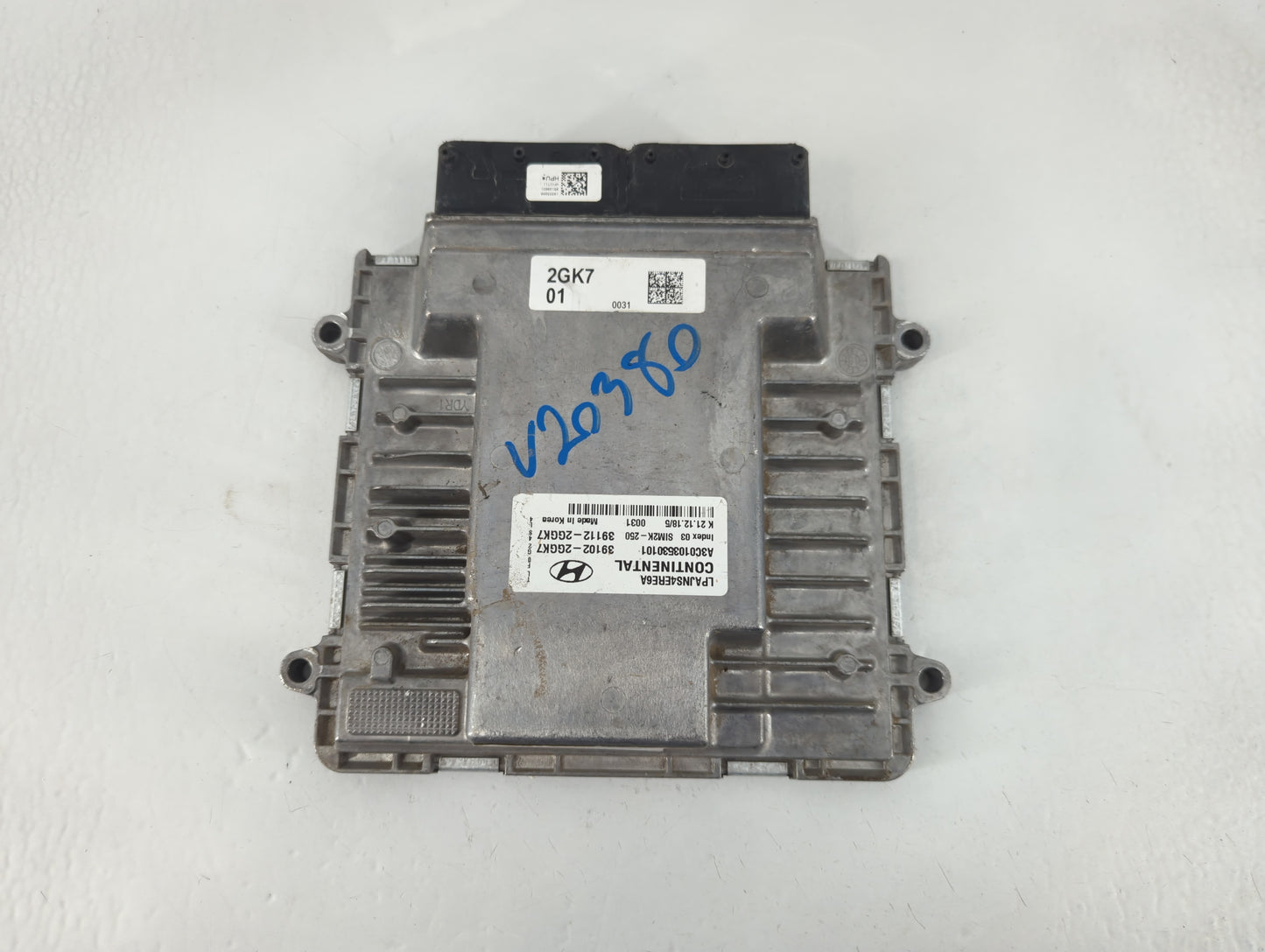 2018-2019 Hyundai Sonata PCM Engine Control Computer ECU ECM PCU OEM P/N:39102-2GGK7 Fits Fits 2018 2019 OEM Used Auto Parts