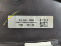 2019 Hyundai Sonata Instrument Cluster Speedometer Gauges P/N:94051-C2080 Fits OEM Used Auto Parts - Oemusedautoparts1.com