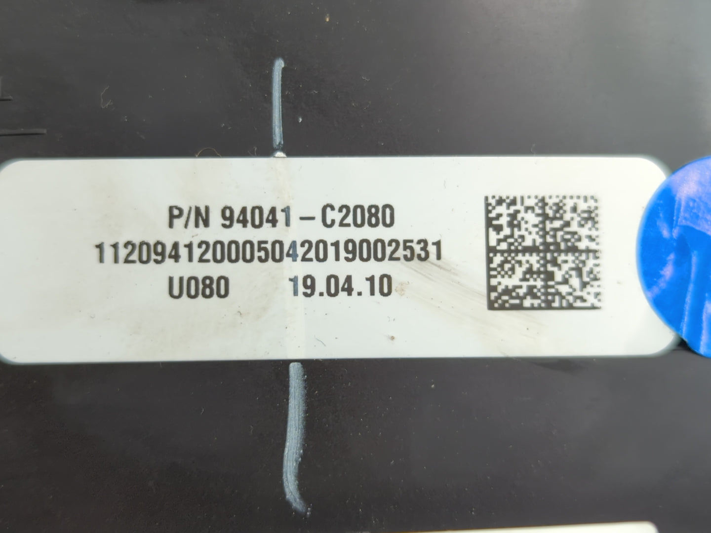 2019 Hyundai Sonata Instrument Cluster Speedometer Gauges P/N:94041-C2080 Fits OEM Used Auto Parts - Oemusedautoparts1.com
