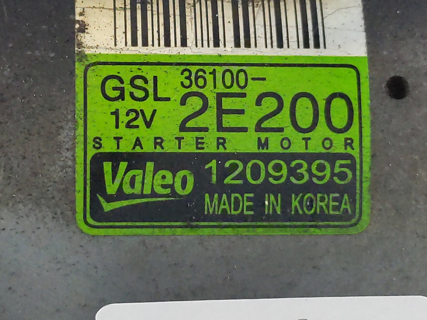 2016-2021 Hyundai Tucson Car Starter Motor Solenoid OEM P/N:1209395 36100-2E200 Fits OEM Used Auto Parts - Oemusedautoparts1