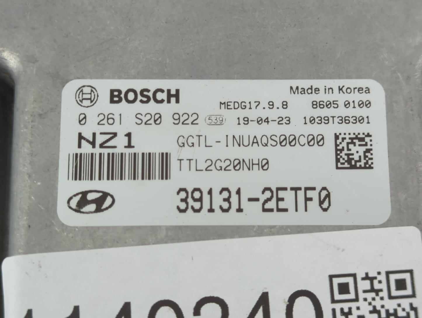 2019-2021 Hyundai Tucson PCM Engine Control Computer ECU ECM PCU OEM P/N:39131-2ETF0 Fits Fits 2019 2020 2021 OEM Used Auto 