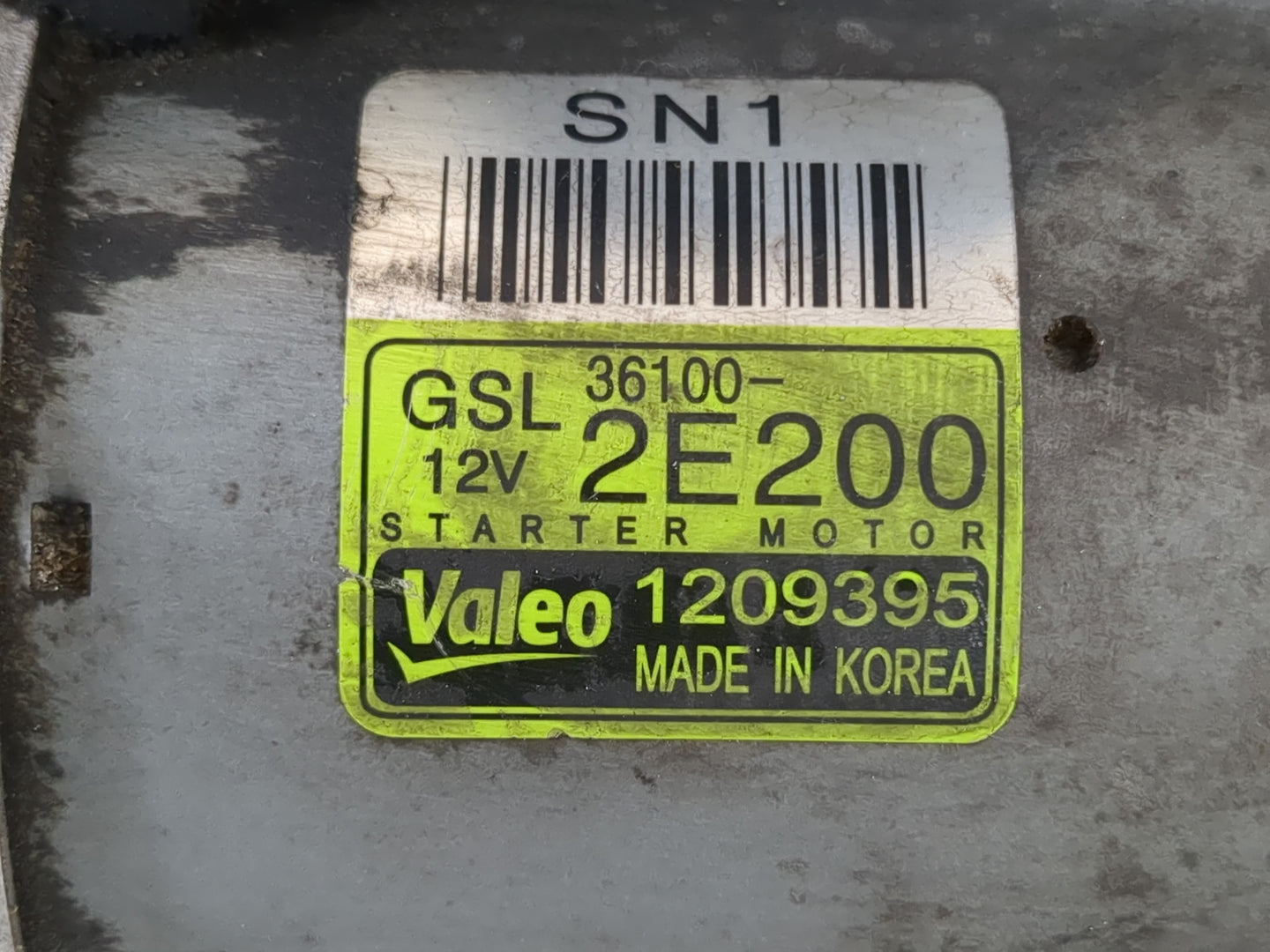 2019-2020 Hyundai Veloster Car Starter Motor Solenoid OEM P/N:36100-2E200 Fits Fits 2013 2014 2016 2017 2018 2019 2020 2021 