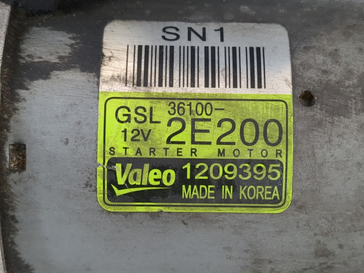 2019-2020 Hyundai Veloster Car Starter Motor Solenoid OEM P/N:36100-2E200 Fits Fits 2013 2014 2016 2017 2018 2019 2020 2021 